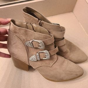 Lightly worn ankle boots by the Fab Christian Siriano.